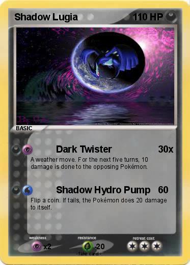 Pokemon Shadow Lugia