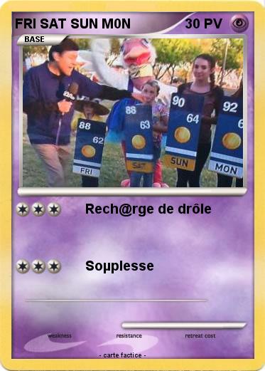 Pokemon FRI SAT SUN M0N