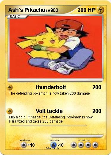 Pokemon Ash's Pikachu