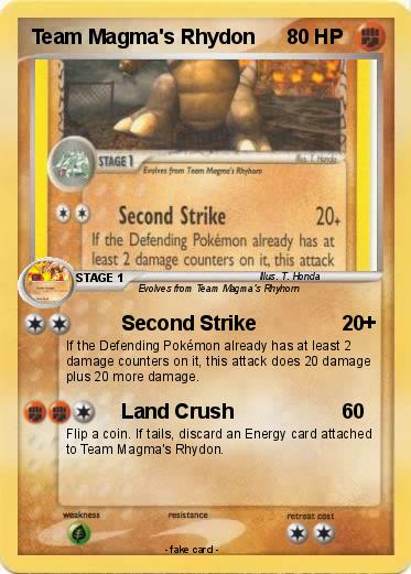 Pokemon Team Magma's Rhydon
