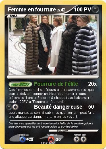 Pokemon Femme en fourrure
