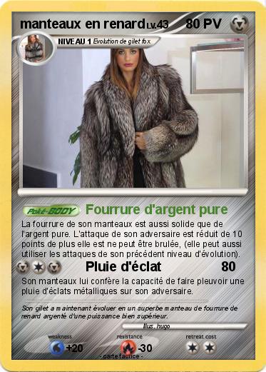 Pokemon manteaux en renard