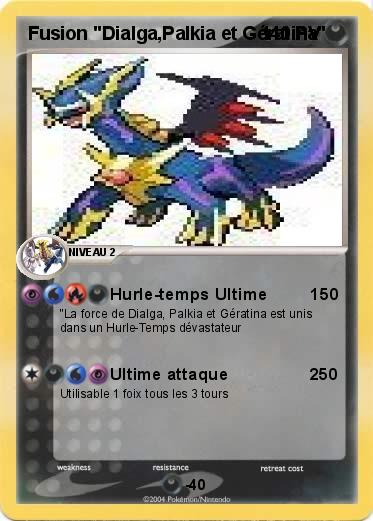 Pokemon Fusion "Dialga,Palkia et Gératina"
