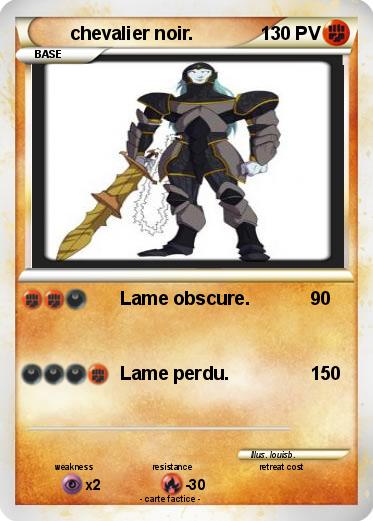 Pokemon chevalier noir.