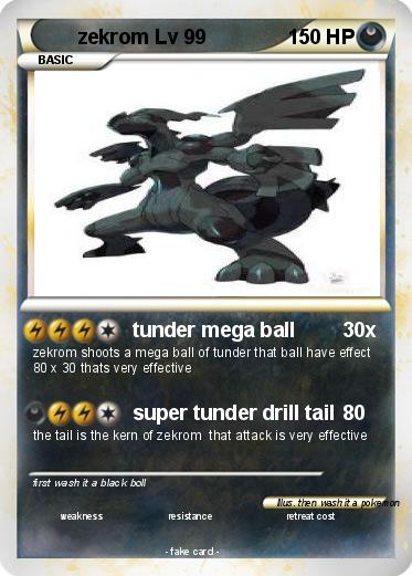Pokemon zekrom Lv 99