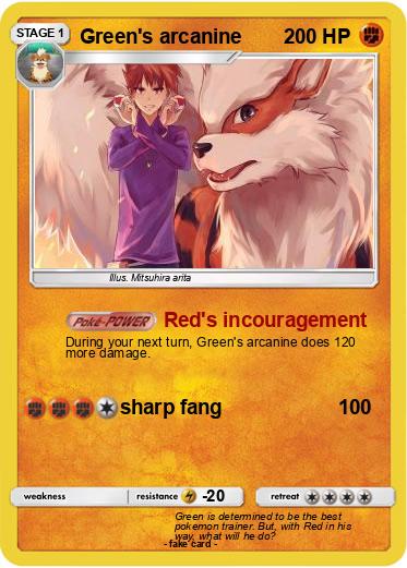 Pokemon Green's arcanine