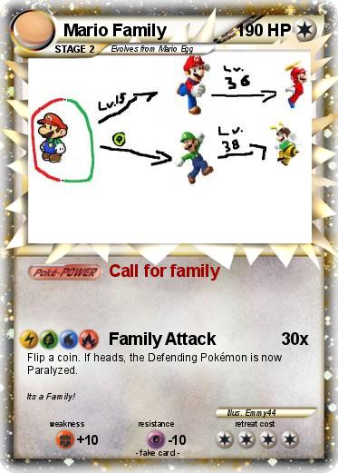 Pokemon Mario Family