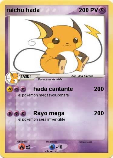 Pokemon raichu hada