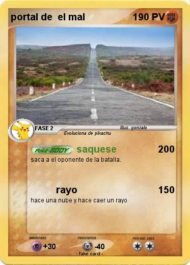 Pokemon portal de  el mal