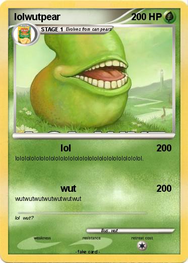 Pokemon lolwutpear