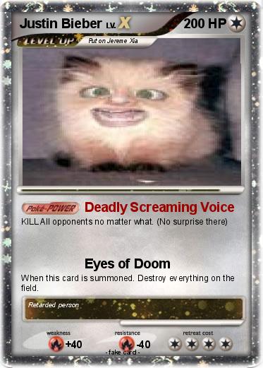 Pokemon Justin Bieber