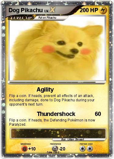 Pokemon Dog Pikachu
