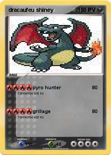 Pokemon dracaufeu shiney