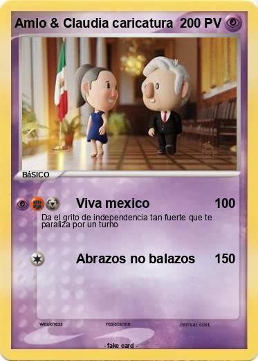 Pokemon Amlo & Claudia caricatura