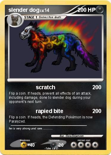 Pokemon slender dog