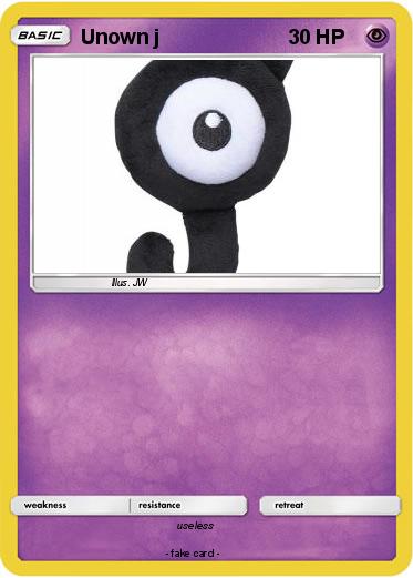 Pokemon Unown j