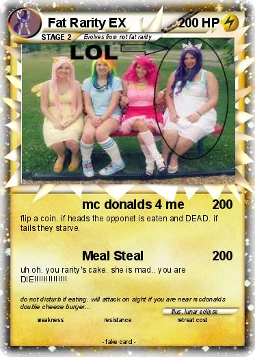 Pokemon Fat Rarity EX