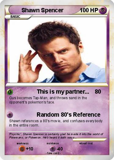 Pokemon Shawn Spencer