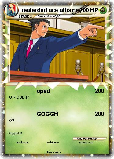 Pokemon reaterded ace attorney