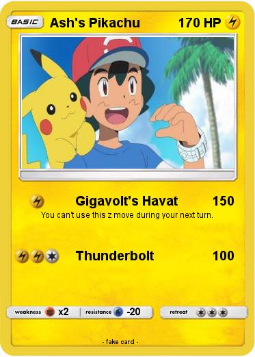 Pokemon Ash's Pikachu