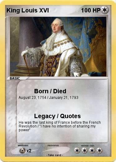 Pokemon King Louis XVI