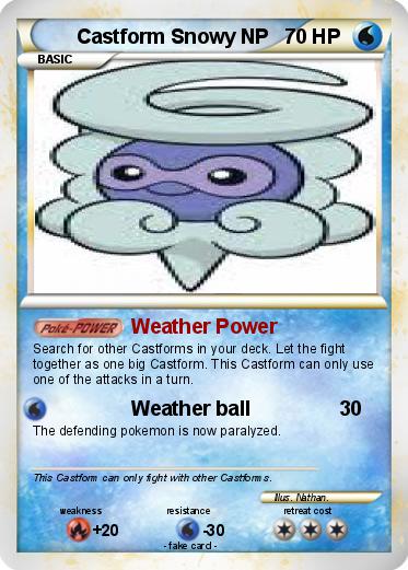 Pokemon Castform Snowy NP