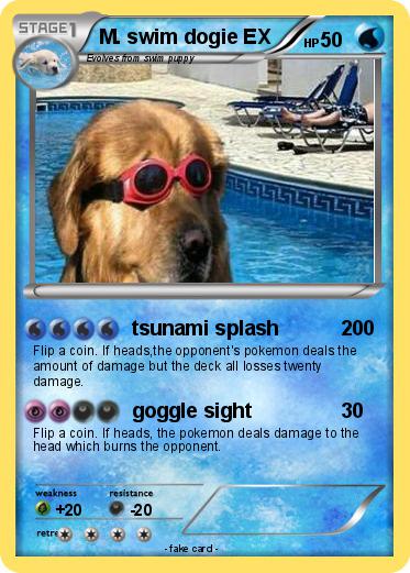 Pokemon M. swim dogie EX