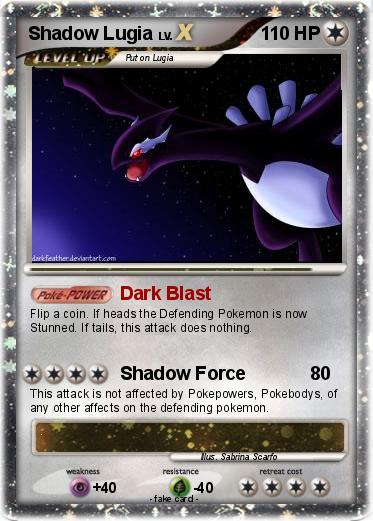 Pokemon Shadow Lugia