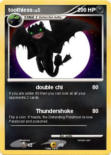 Pokemon toothless