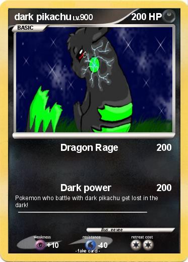 Pokemon dark pikachu