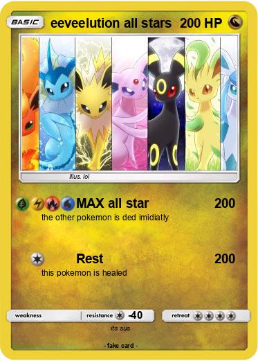 Pokemon eeveelution all stars