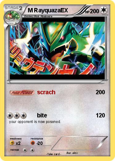 Pokemon M RayquazaEX