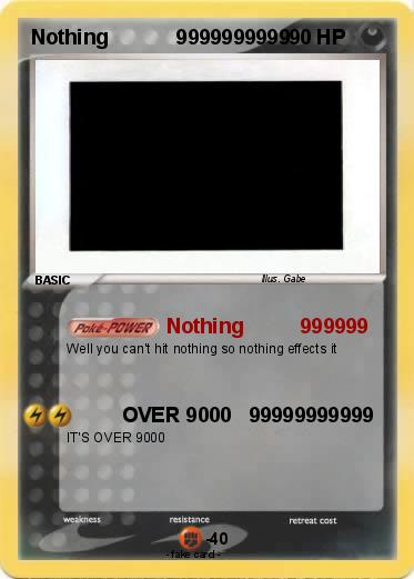 Pokemon Nothing            9999999999