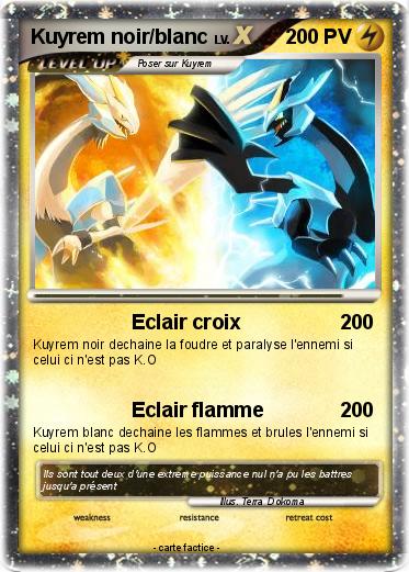 Pokemon Kuyrem noir/blanc