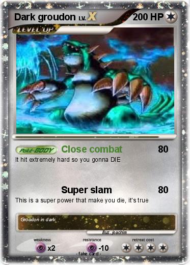 Pokemon Dark groudon