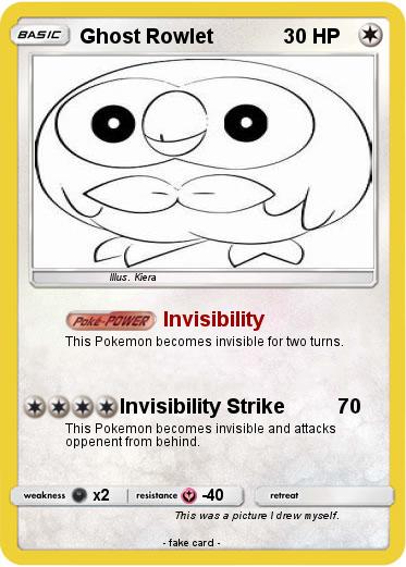 Pokemon Ghost Rowlet