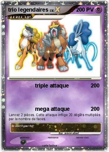 Pokemon trio legendaires