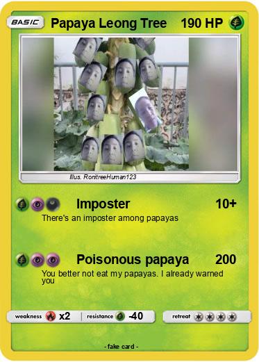 Pokemon Papaya Leong Tree