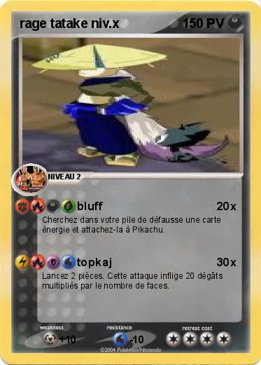 Pokemon rage tatake niv.x