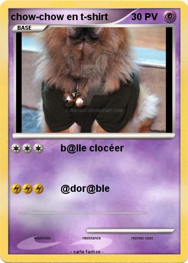 Pokemon chow-chow en t-shirt