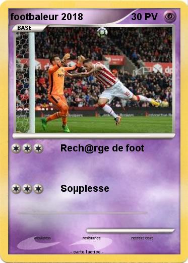 Pokemon footbaleur 2018