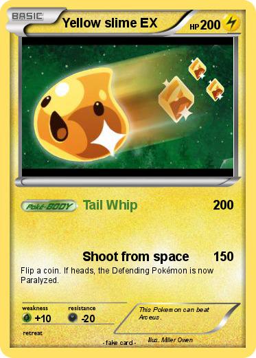 Pokemon Yellow slime EX