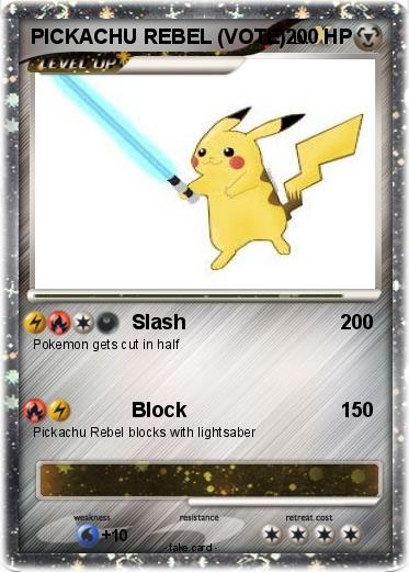Pokemon PICKACHU REBEL (VOTE)