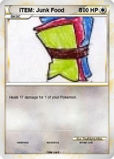 Pokemon ITEM: Junk Food         0