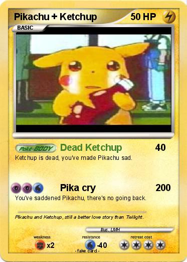 Pokemon Pikachu + Ketchup