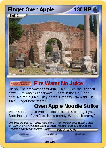 Pokemon Finger Oven Apple