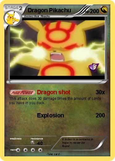 Pokemon Dragon Pikachu