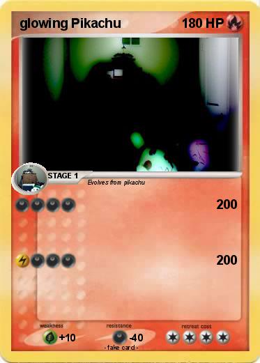 Pokemon glowing Pikachu