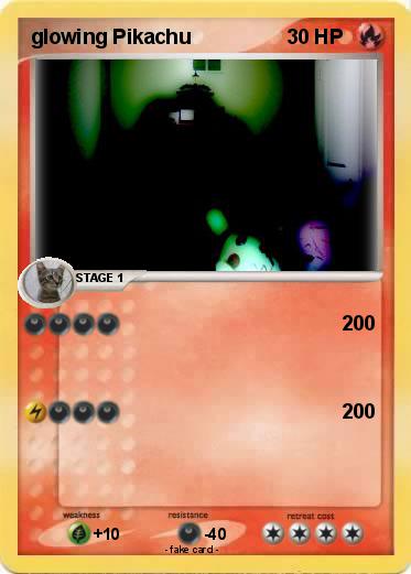 Pokemon glowing Pikachu