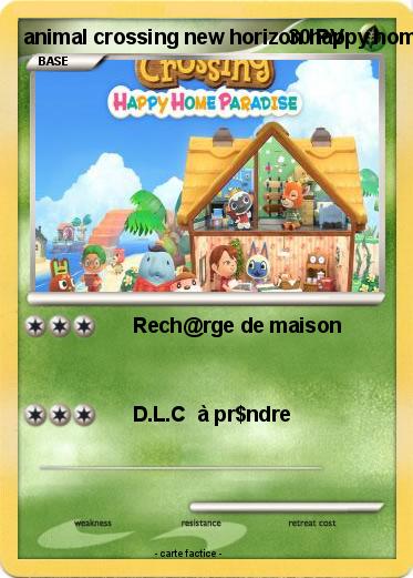 Pokemon animal crossing new horizon happy home parasique 2022